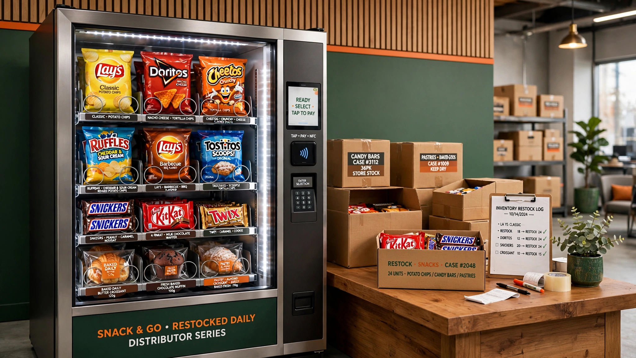 Wholesale Vending Operators snack supply on Long Island